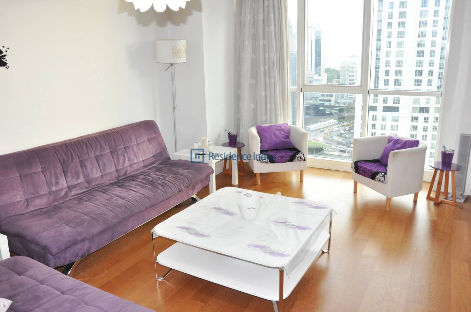 High Floor Furnished 1 + 1 apartment for rent