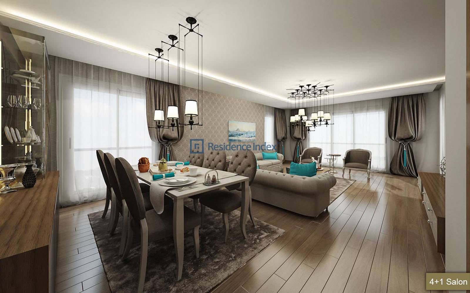 1453 Maslak Fully Furnished 3 + 1 Apartment For Rent Residence Index