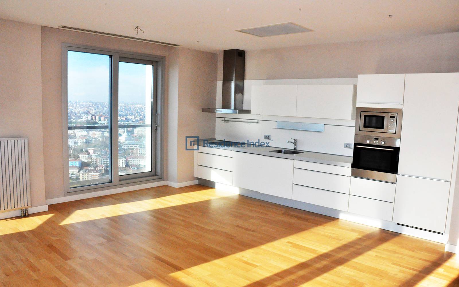 2 + 1 Corner Apartment For Sale with Bosphorus View