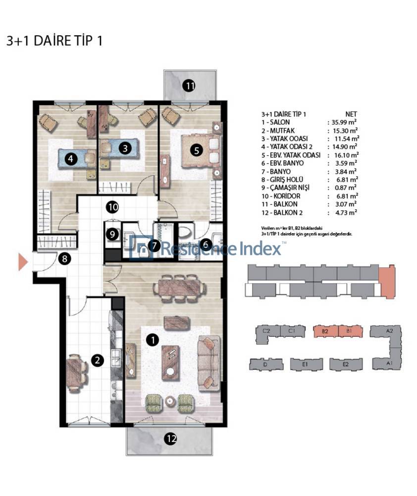 Radius Residence 3+1 Tip 1